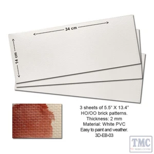P3D-EB-03 Proses Embossed PVC Sheets (Brick Pattern) - Picture 1 of 1