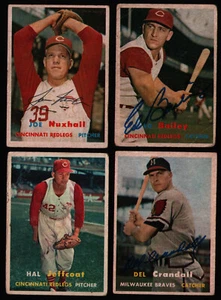 1957 Topps #103 Joe Nuxhall SIGNED PSA DNA BAS Beckett Pre-Cert Cincinnati Reds - Picture 1 of 4