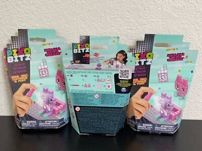 3 Sets Spin Master Pixo Bitz Metallic Pack 164 Pieces Make Mist Customize&Play - Image 1 of 4