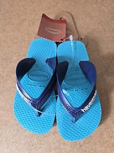 Havianas Max Flip-Flops Kinder Größe UK 7 EU 23/24 Blau - Bild 1 von 6