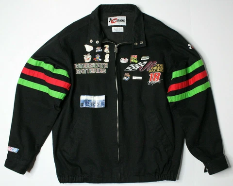 Bobby Labonte Collector's Lot: Size M Chase #18 Jacket, 90s Pins, & Race Ticket Cover
