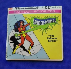 Gaf L7 Spider-Woman Enforcer Marvel Comics Cartoon view-master 3 Reels Packet - Picture 1 of 3