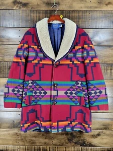Abrigo Manta Pendleton Para Hombres Alta Calidad Western Wear De Colección Talla 42 EE. UU. ¡Color Raro! - Imagen 1 de 12