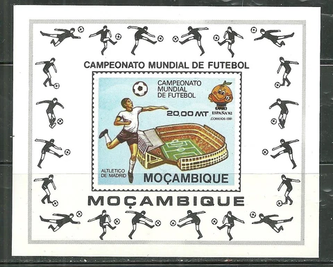 MOZAMBIQUE 730A MNH SOUVENIR SHEET WORLD CUP 81** Cover