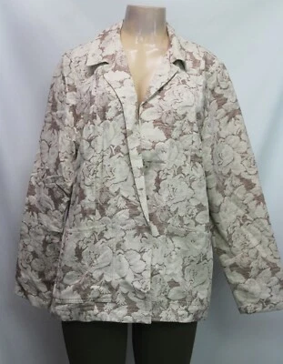 Cárdigan para mujer Dialogue manga larga mezcla de lino tostado talla 16 Foto 1 de 4