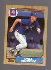 1987 Topps Dale Murphy Baseball Card Atlanta Braves