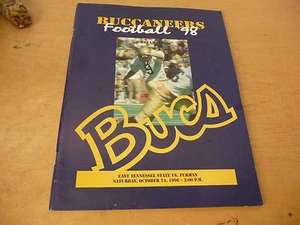 1998 FURMAN AT EAST TENNESSEE STATE COLLEGE FOOTBALL PROGRAM EX-MINT - Picture 1 of 1