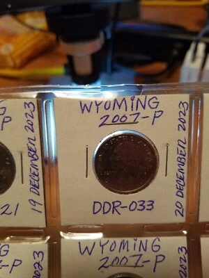 2007 P Wyoming State Quarter Doubled Die Reverse #DDR-033 - Image 1 of 3