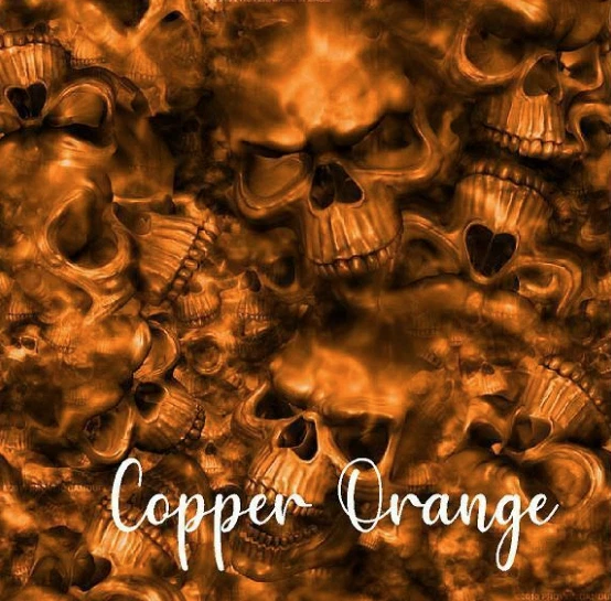 Reaper черепа меди оранжевый винил надежном воздуха выпуск матовый ламинированный 12 «x 12»  - Изображение 1 из 1