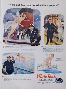 Vintage 1947 white rock sparkling water print ad. Keeps you sparkling too - Picture 1 of 1