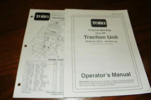 TORO PRO LINE MID SIZE 12.5 TRCTION UNIT OPERATOR'S MANUAL - Picture 1 of 1