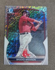 2023 bowman chrome prospects #BCP-245 Brooks Brannon 1st Shimmer, Boston Red Sox