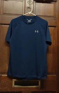Under Armour The Tech Tee Activewear T-Shirt Loose Fit Navy Blue Men's Size M - Picture 1 of 5