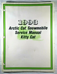 ARCTIC CAT 1993 KITTY CAT SERVICE MANUAL WITH PHOTOS AND SPECS ~ P/N 2254-824 - Picture 1 of 9