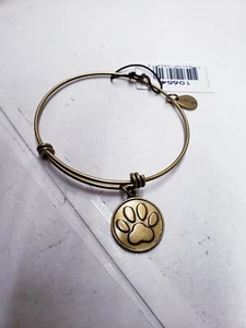 Bella Ryann Dog Paw Print Expandable Bangle Charm Bracelet 7" to 9" X 20mm  - Picture 1 of 5