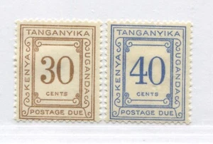 Kenya, Uganda and Tanganyika 1935 Postage Dues 30 and 40 cents mint o.g. hinged - Picture 1 of 1