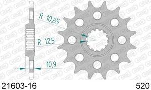 PIGNONE AFAM 21603-16 PASSO 520 YAMAHA YZF 600 R6 600 1999 2005 - Foto 1 di 1