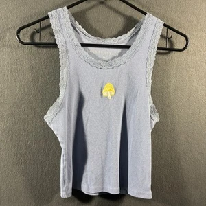 Vintage Y2K Aeropostale Damen Baby T-Shirt Medium Spitze bestickt Pilz Wald Fee - Bild 1 von 6