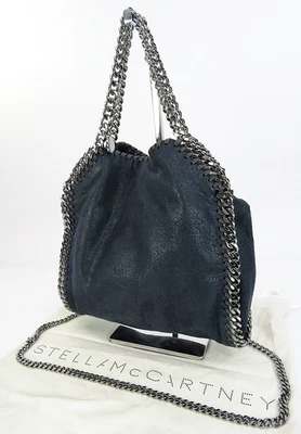 Aut STELLA McCARTNEY Falabella Blue Fabric 2-Way Shoulder Bag Purse #62207 - Image 1 of 4