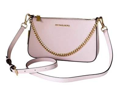 Bolso Bandolera Michael Kors Jet Set Travel MD Convertible Cadena de Hombro Rosa Foto 1 de 4