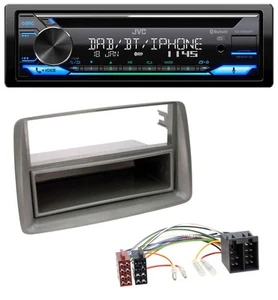 JVC Bluetooth MP3 USB DAB CD Autoradio für Fiat Panda (169 2003-2012) grau - Bild 1 von 8