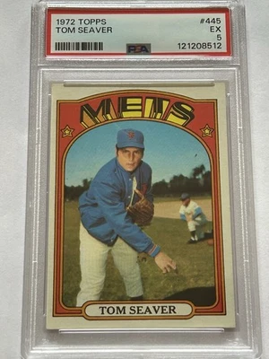 1972 Topps Tom Seaver # 445 New York Mets PSA 5 recém-classificado! - Imagem 1 de 2