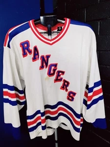 Vintage 90s New York Rangers CCM Maska NHL Hockey Jersey Size Men’s Large - Picture 1 of 8