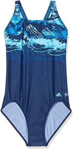 Adidas Damas Traje De Baño Parley Traje De Baño, Azul / Marrón, 28 - Imagen 1 de 3