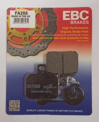 Pastillas de freno de disco traseras EBC orgánicas para DUCATI SUPERSPORT 1000 DS (2003 a 2006) Foto 1 de 4