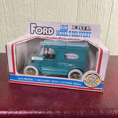 ERTL 1913 FORD Model T Heilig~Meyers Locking Coin Bank Die Cast 1/25 DIE-CAST - Image 1 of 4