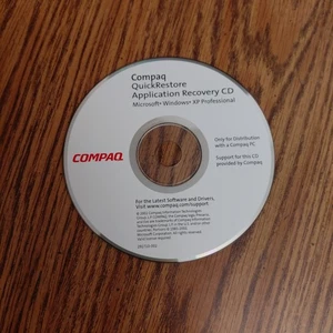 Compaq Quick Restore Application Recovery Disc CD XP Professional 292710-002 - Picture 1 of 1