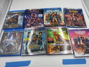 8 Marvel DVDs Blu Ray Avengers Thur Guardian Galaxy Panther Justice League Civil - Picture 1 of 5