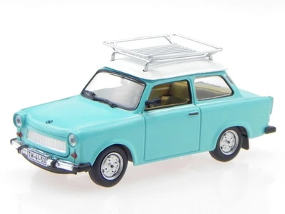 Trabant 601 S deLuxe blue roof white rooftraeger diecast modelcar Atlas 1:43 - Image 1 of 4