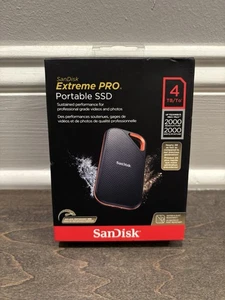 SSD Externo Portátil SanDisk Extreme PRO V2 4 TB USB-C (SDSSDE81-4T00-G25)*NUEVO* - Imagen 1 de 1