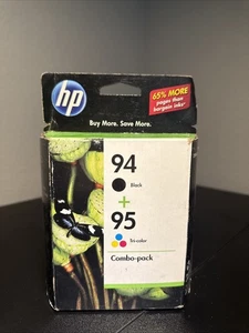 HP 94 + 95 Combo Pack Black & Tri-Color Ink Cartridges. New Sealed - Picture 1 of 4