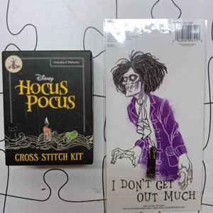 HOCUS POCUS MINI CROSS STITCH KIT 4 patterns Disney miniature craft With Decal - Picture 1 of 7