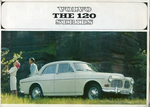 Volvo serie 120 Amazon berlina y patrimonio Reino Unido folleto de ventas mercado 1964-65 - Imagen 1 de 1