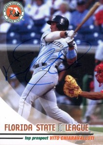 2004 Dunedin Blue Jays VITO CHIARAVALLOTI Signed Card autograph RC BLUE JAYS