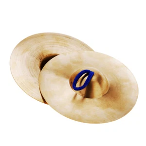 1 Pair Copper Hand Cymbals 5.9inch Gong Band Rhythm Percussion Instrument C9B8 - Picture 1 of 8
