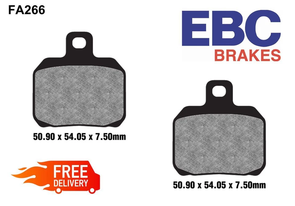 Pastillas de freno traseras de calidad EBC FA266 para DUCATI Supersport 1000 DS (992cc) 03-06 Foto 1 de 1