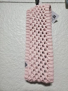 Adidas Crestline Knit Headband Pink Gray Women's One Size Activewear NWT - Picture 1 of 5