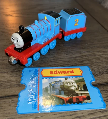 EDWARD! THOMAS FRIENDS TRAIN! 2002 COLLECTOR CARD TAKE ALONG! diecast VGUC Cover