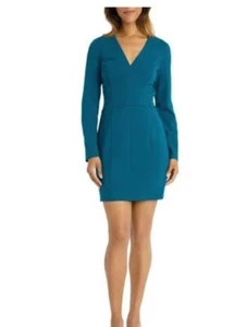 NWT DONNA MORGAN Long Sleeve Scuba Minidress Size 16 - Picture 1 of 1