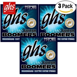 3-PACK GHS CR-GBM Sub Zero Boomers Medium Electric Guitar Strings 11-50 - Picture 1 of 1
