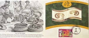 S&T Cachet de Tom OHagen 3500 Año Nuevo Chino de la Serpiente con Canadá #10 - Imagen 1 de 1