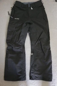 Volcom Snow borad Pants Womens Size XS With Pockets and Vents Black Mammoth Team - Picture 1 of 16