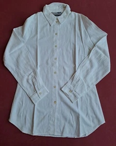 Mädchen Damen Bluse, Gr. S (34/36), weiß, Langarm - Bild 1 von 1