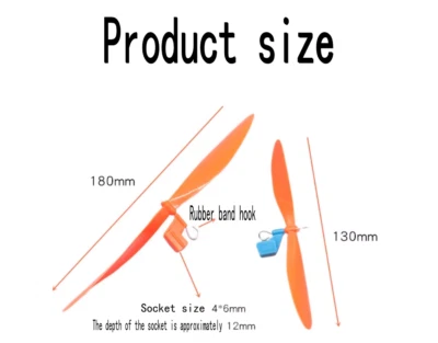 1pcs Rubber bands driving propeller Glider Aircraft accessories For Toy windmill