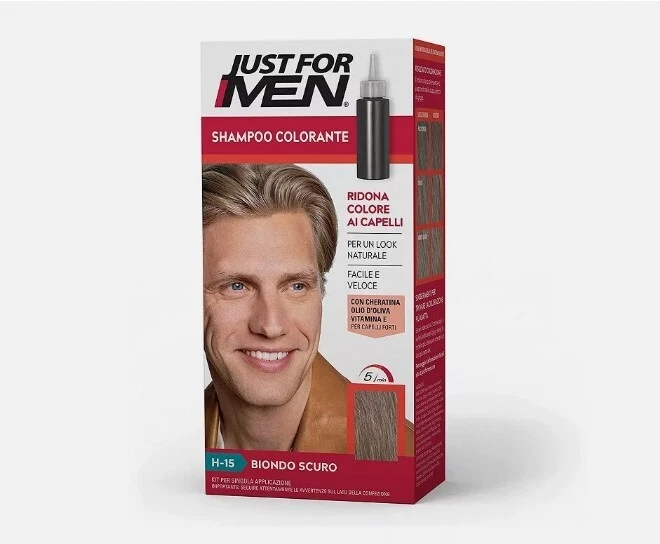 JUST FOR MEN SHAMPOO COLORANTE BIONDO SCURO H-15 GREY TARGET TECHNOLOGY - Imagen 1 de 1