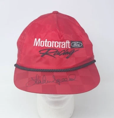 Gorra/sombrero de béisbol vintage autografiado por Lake Speed #15 de carreras de motocicletas de los años 90 Foto 1 de 4